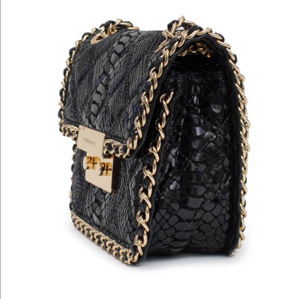 Nwt Michael Kors Carine Python Shoulder Bag - image 1